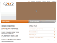 Tablet Screenshot of apero.de